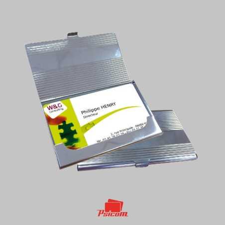 Cartes de visite pvc dans étui cartes Cartes de visite pvc dans étui cartes