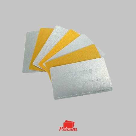 ensemble de cartes pvc avec fond pailleté or et argent ensemble de cartes pvc avec fond pailleté or et argent