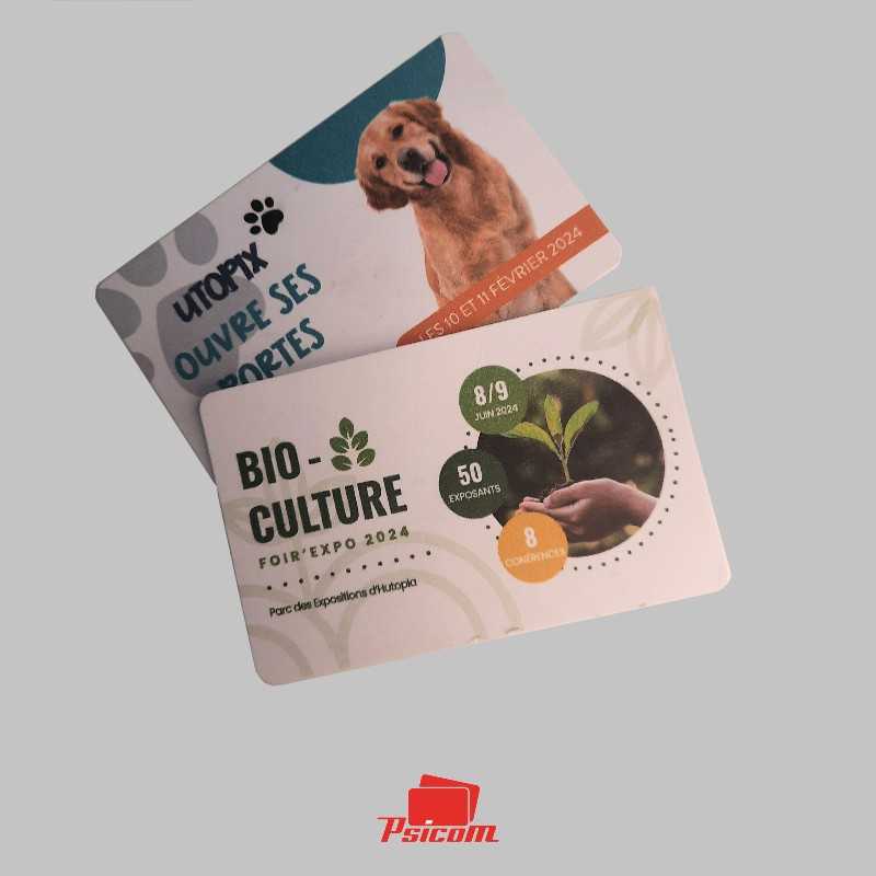 cartes carton économique format CB quadri recto verso