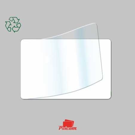 Carte polyester à rabat adhésif - carte Eco responsable