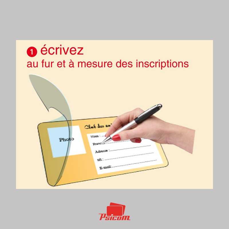 Mode emploi carte a rabat plastique 1