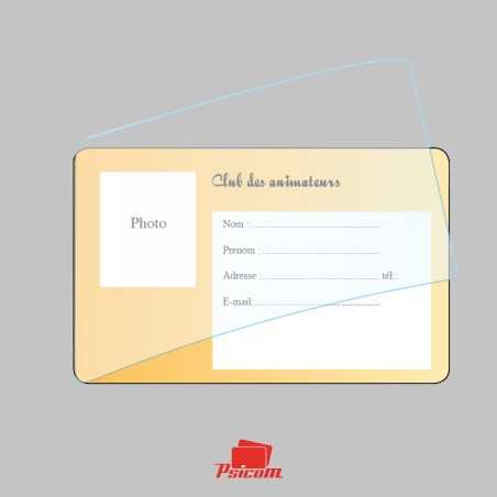 Carte plastique polyester avec Overlay Carte plastique polyester avec Overlay
