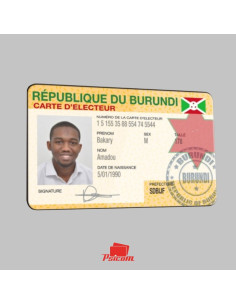 carte identification plastique mini série