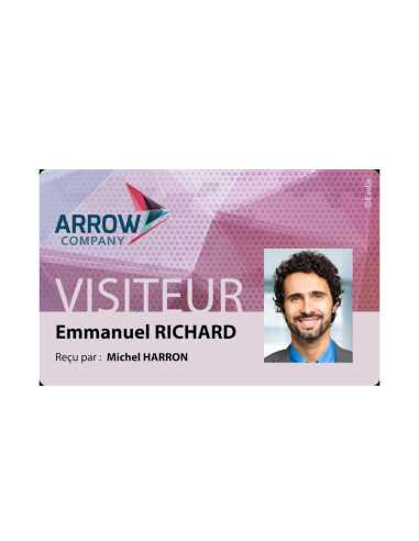 Badge visiteur Zenius - Tchad