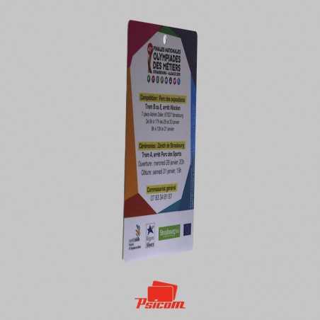 Badge visiteur plastique 75x105mm - PSICOM Badge visiteur plastique 75x105mm - PSICOM