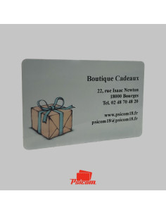 Carte plastique cadeau - PSICOM