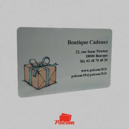 Carte plastique cadeau - PSICOM