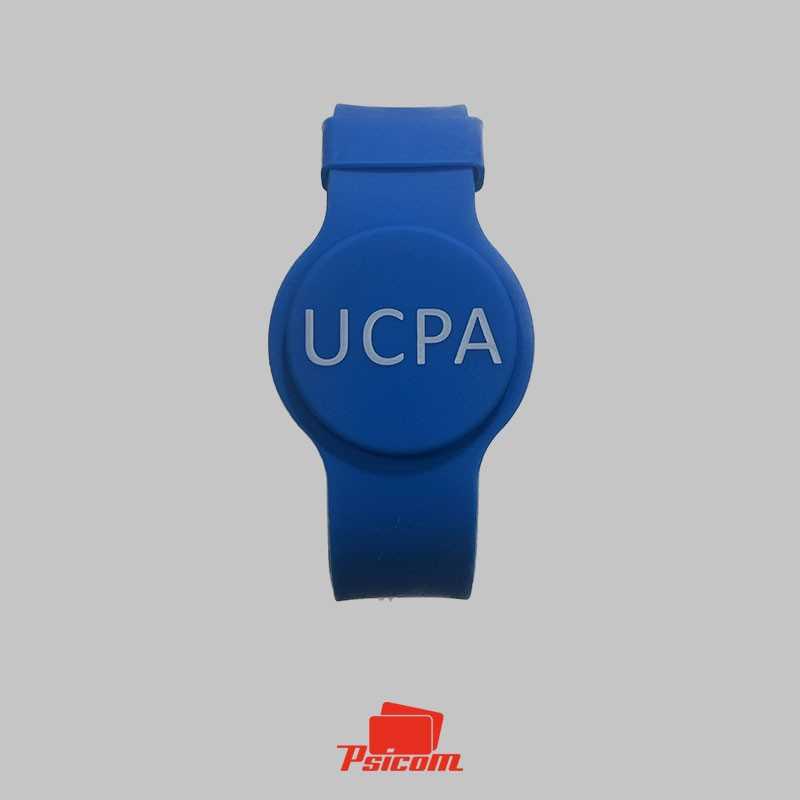 Bracelet plastique bleu RFID - PSICOM