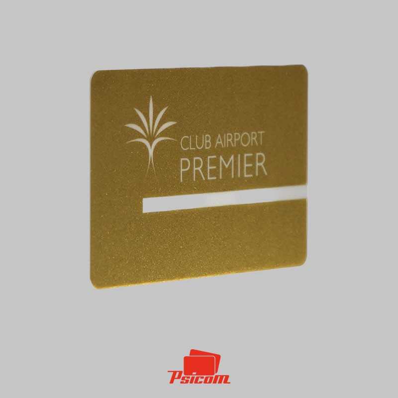 carte plastique avec or pailleté - PSICOM