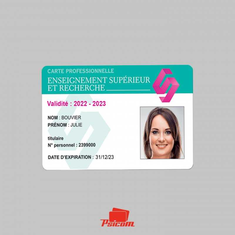 Carte polyester grand format 75x105mm - PSICOM