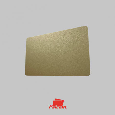 carte plastique couleur teinté dans la masse or pailleté brillante - PSICOM