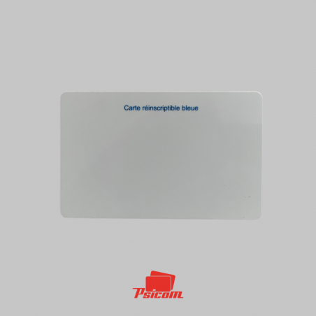 Carte blanche sans impression - plastique et papier