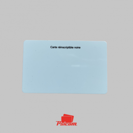 Carte plastique rewrite bleu - PSICOM Carte plastique rewrite bleu - PSICOM
