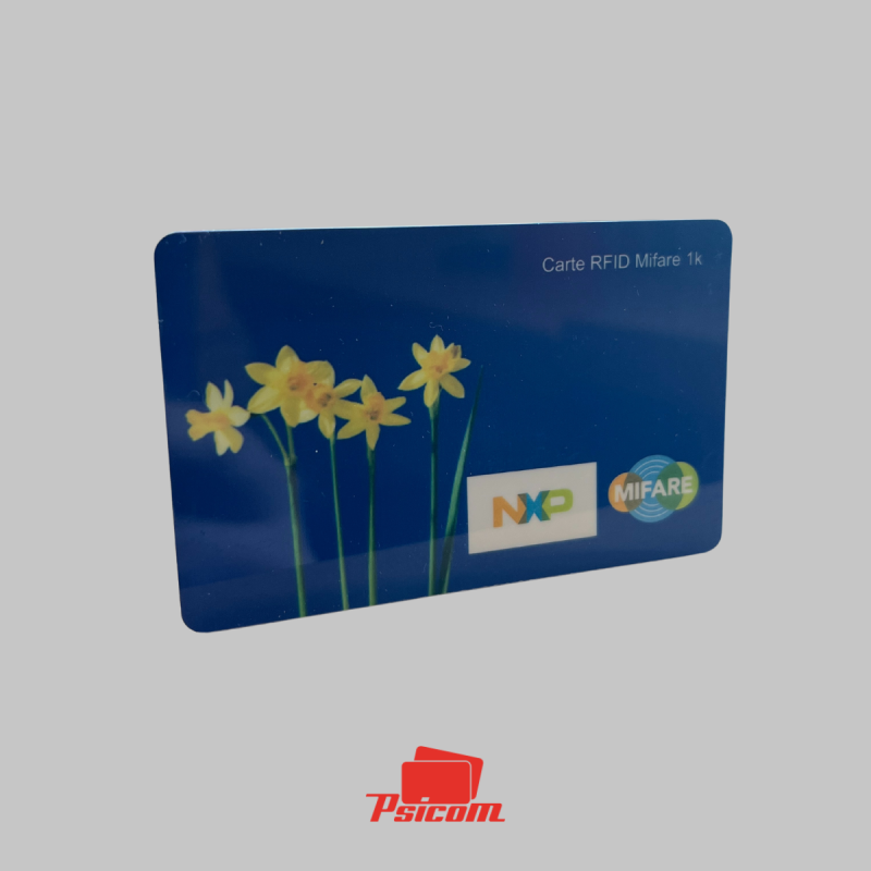 Carte plastique MIFARE 1 KO NXP - PSICOM