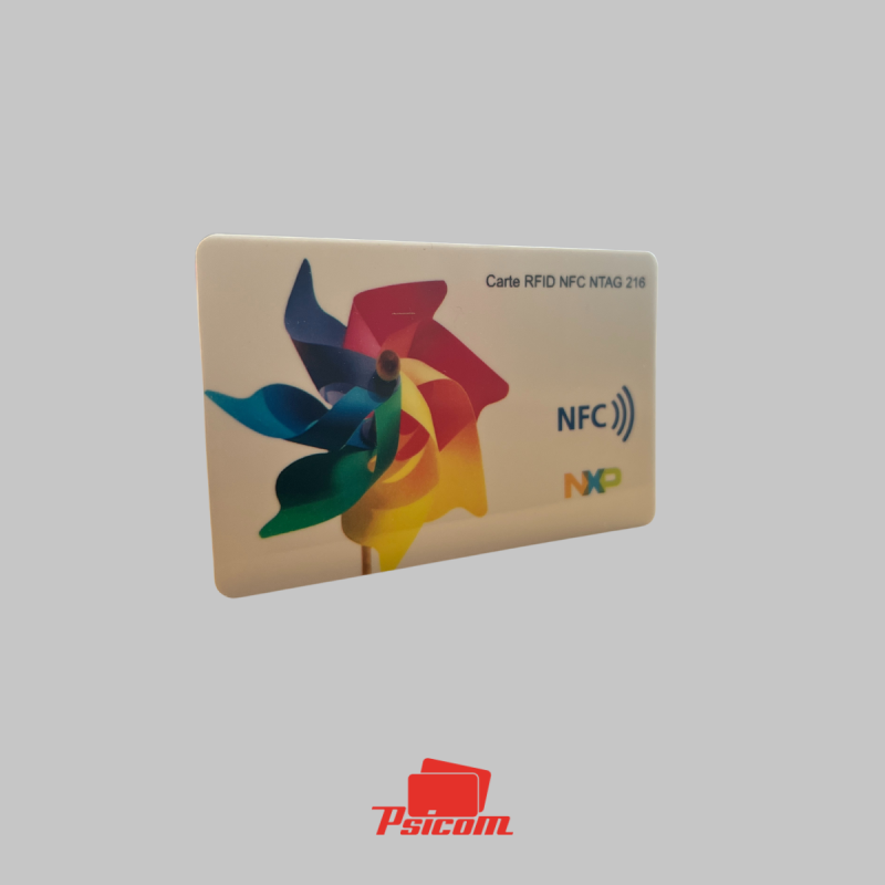Carte plastique NTAG 216 NXP - PSICOM