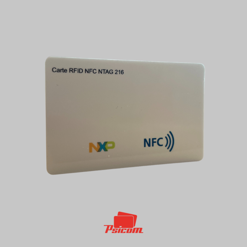 Carte plastique NTAG 216 - PSICOM