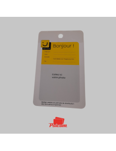 Carte polyester grand format 75x105mm - avec Overlay - PSICOM 2