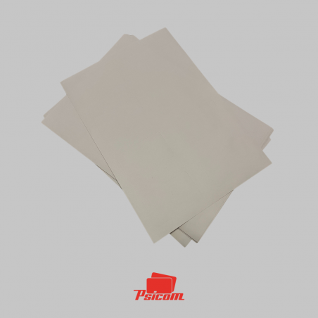 Planche A4 de 8 étiquettes vierges pour carte plastique à Overlay - PSICOM