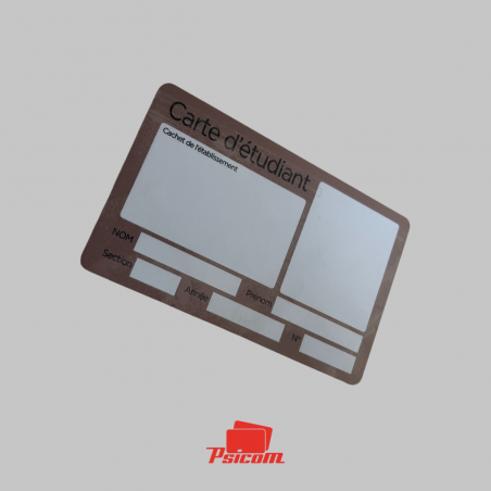 Carte plastique avec overlay collé - PSICOM Carte plastique avec overlay collé - PSICOM