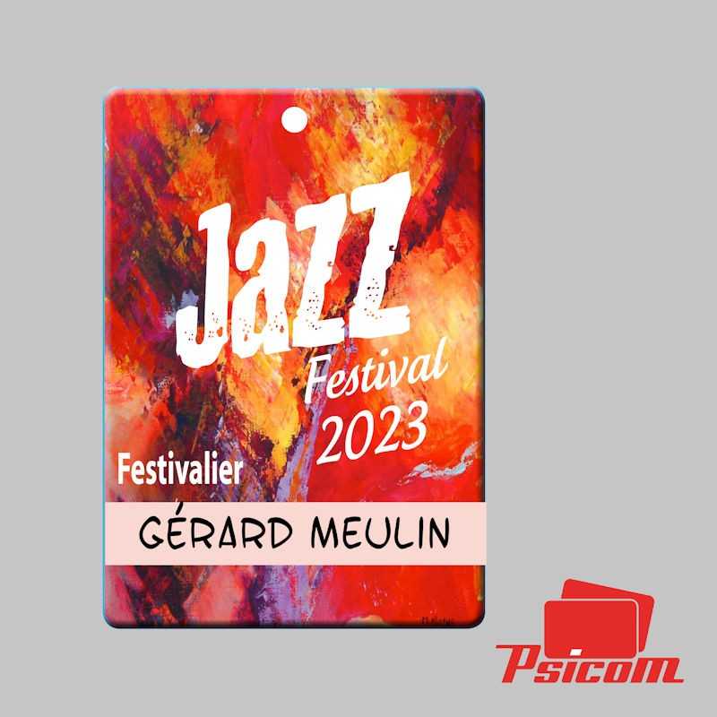Badge festival 75x105mm - PSICOM