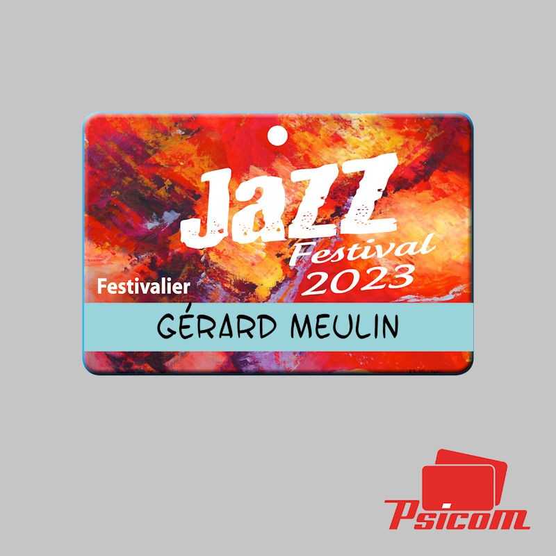 Badge festival 98x67mm - PSICOM