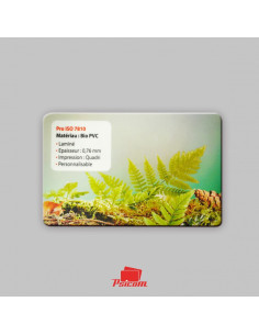 Carte de fidélité BIO PVC recto - PSICOM 2