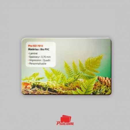 Carte de fidélité BIO PVC verso - PSICOM Carte de fidélité BIO PVC verso - PSICOM