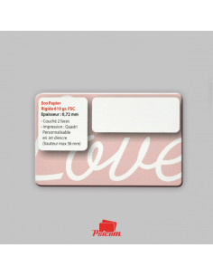 Carte de fidélité FSC format CB recto - PSICOM 2