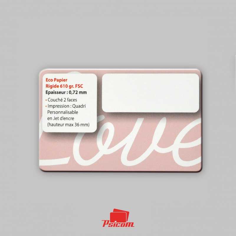 Carte rigide papier FSC