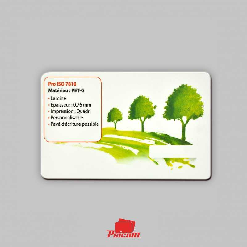 Carte de fidélité PETG verso - PSICOM