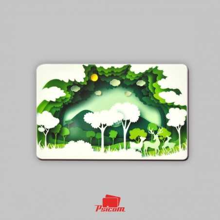 Carte fidélité PVC recyclé recto - PSICOM