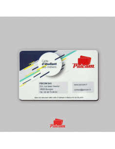 Carte étudiant à overlay recto - PSICOM Tchad