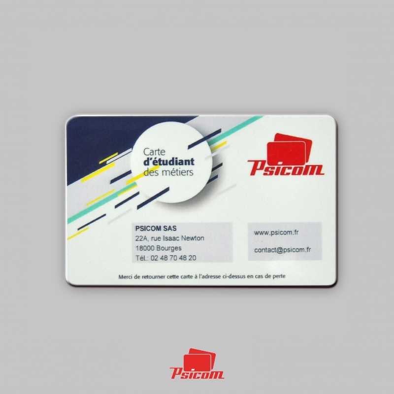 Carte étudiant à overlay recto - PSICOM Tchad
