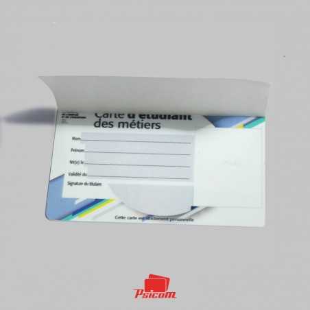 Carte étudiant à overlay verso - PSICOM Tchad Carte étudiant à overlay verso - PSICOM Tchad