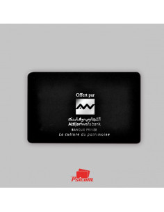 carte plastique mat avec dorure or - psicom 2
