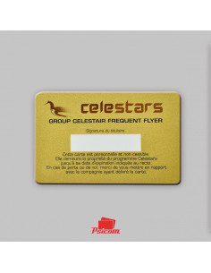 carte plastique brillante avec dorure or recto - PSICOM 2