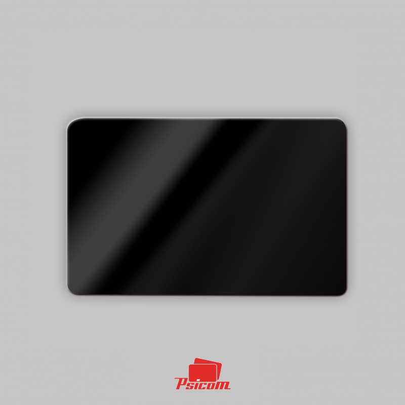 carte plastique couleur teinté dans la masse noire brillante - PSICOM