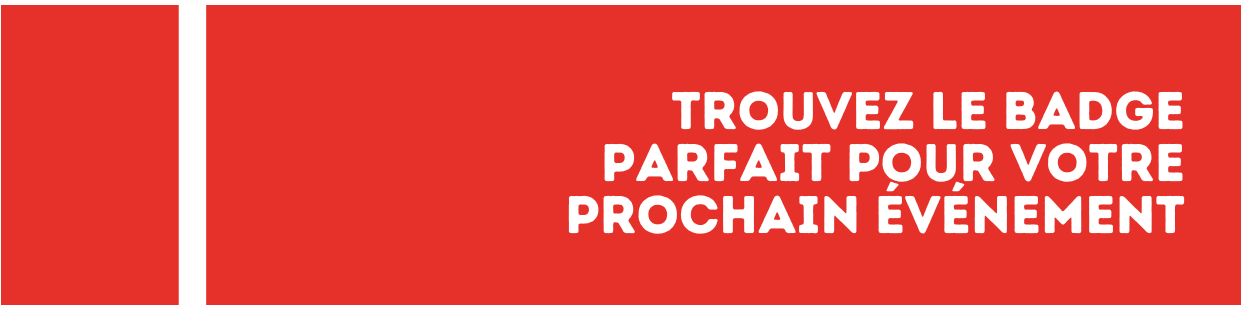 Badge évènementiel plastique personnalisé pour le Tchad et l'Afrique - PSICOM TCHAD